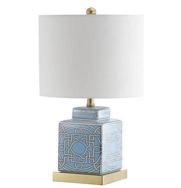 Catherine 22" Ceramic/Metal Ginger Jar LED Table Lamp - JONATHAN Y